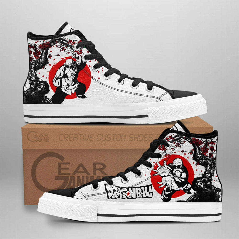 Master Roshi High Top Shoes Dragon Ball Anime Sneakers Japan Style