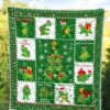 Merry Xmas Turtle Quilt Blanket Funny Xmas Gift Turtle Lover 5