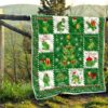 Merry Xmas Turtle Quilt Blanket Funny Xmas Gift Turtle Lover 13