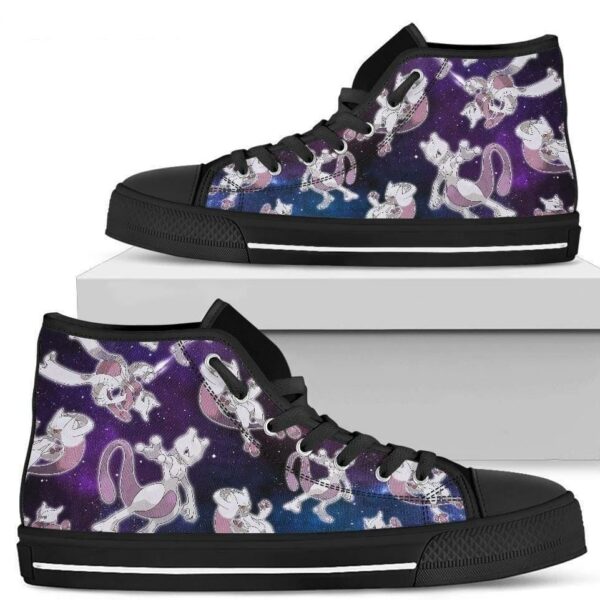 Mewtwo Shoes High Top For Poke Fan Gift Idea