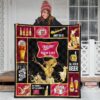 Miller High Life Quilt Blanket All I Need Is Beer Gift Idea 3