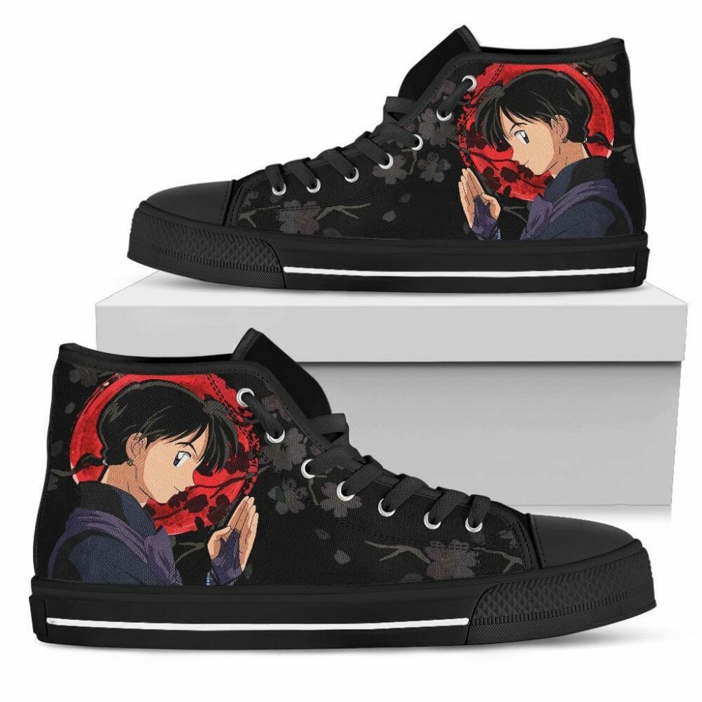 Miroku Inuyasha Sneakers Anime High Top Shoes Fan Gift