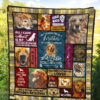 Mommy Golden Retriever Quilt Blanket 5