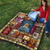 Mommy Golden Retriever Quilt Blanket 9