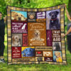 Mommy Labrador Quilt Blanket 1