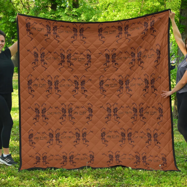 My Live Live Truth Skeleton Dancing Patterns Premium Quilt Blanket