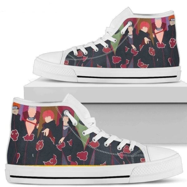 Naruto Akatsuki Team Sneakers High Top Shoes