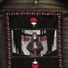 Naruto Anime Itachi Sharingan Jutsu Uchiha Symbol Patterns Premium Quilt Blanket 7