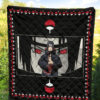 Naruto Anime Itachi Sharingan Jutsu Uchiha Symbol Patterns Premium Quilt Blanket 5