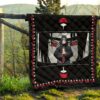 Naruto Anime Itachi Sharingan Jutsu Uchiha Symbol Patterns Premium Quilt Blanket 13