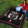 Naruto Anime Itachi Sharingan Jutsu Uchiha Symbol Patterns Premium Quilt Blanket 9