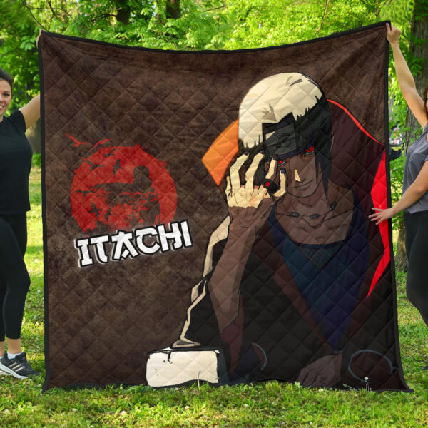 Naruto Anime Itachi Uchiha Rogue Ninja Premium Quilt Blanket