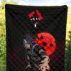 Naruto Anime Itachi Uchiha Spy Akatsuki Members Silhouette Premium Quilt Blanket 5