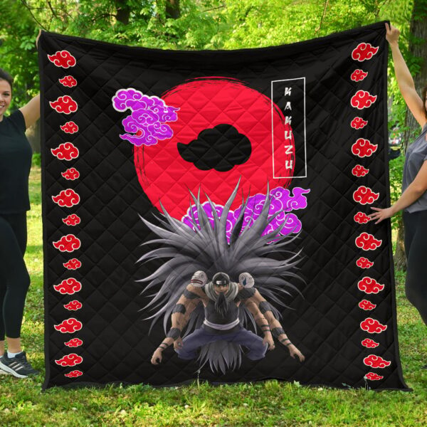 Naruto Anime Kakuzu Power Akatsuki Cloud Symbol Premium Quilt Blanket