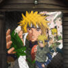 Naruto Anime Minato Konoha Hokage Kunai Fighting Premium Quilt Blanket 7