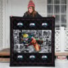 Naruto Anime Naruto Fighting Manga Black White Background Premium Quilt Blanket 3