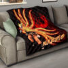 Naruto Anime Naruto Nine Tails Red And Black Premium Quilt Blanket 15