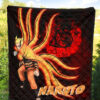 Naruto Anime Naruto Nine Tails Red And Black Premium Quilt Blanket 5