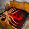 Naruto Anime Naruto Nine Tails Red And Black Premium Quilt Blanket 19