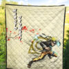 Naruto Anime Naruto Rasengan Power Vintage Background Premium Quilt Blanket 5