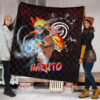 Naruto Anime Naruto Sharingan With Kurama Eight Trigrams Seal Premium Quilt Blanket 1