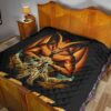 Naruto Anime Naruto Together With Kurama In Battle Premium Quilt Blanket 19