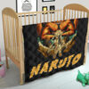 Naruto Anime Naruto Together With Kurama In Battle Premium Quilt Blanket 21