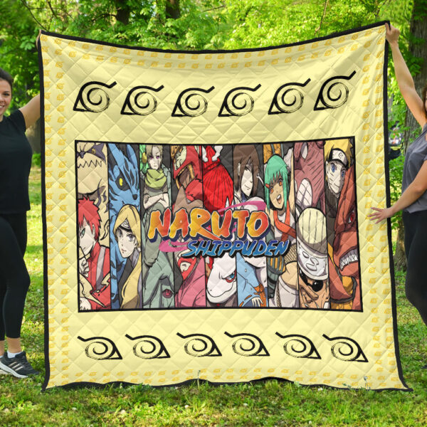 Naruto Anime Nine Jinchuriki With Bijuu Portrait Premium Quilt Blanket