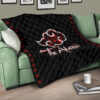 Naruto Anime Premium Quilt - Akatsuki Members In Red Cloud Sharingan Patterns Quilt Blanket 17