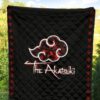 Naruto Anime Premium Quilt - Akatsuki Members In Red Cloud Sharingan Patterns Quilt Blanket 5