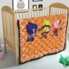 Naruto Anime Premium Quilt - Cute Chibi Team 7 Naruto Sasuke Sakura Finger Jutsu Quilt Blanket 21