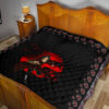 Naruto Anime Premium Quilt - Itachi After Reincarnation Red Moon Akatsuki Cloud Quilt Blanket 19