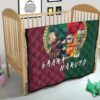 Naruto Anime Premium Quilt - Little Gaara And Naruto With Shukaku And Gamabunta First Fighting Quilt Blanket 21