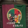 Naruto Anime Premium Quilt - Little Gaara And Naruto With Shukaku And Gamabunta First Fighting Quilt Blanket 7