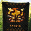 Naruto Anime Premium Quilt - Naruto Eight Trigram Seal With Kyuubi Nine Tails Quilt Blanket 5