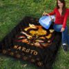 Naruto Anime Premium Quilt - Naruto Eight Trigram Seal With Kyuubi Nine Tails Quilt Blanket 9