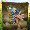 Naruto Anime Premium Quilt - Naruto Rasengan Giant Scroll Sage Scene Quilt Blanket 5