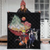 Naruto Anime Premium Quilt - Naruto Sage Mode With Sasuke Take Off Cloak Ramen Quilt Blanket 3