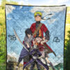 Naruto Anime Premium Quilt - Team 7 Fighting Vs Obito Manga Leaf Village Sky Quilt Blanket 5