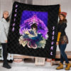 Naruto Anime Premium Quilt - Uchiha Sasuke Shraingan Power Purple Susano Quilt Blanket 1