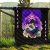 Naruto Anime Premium Quilt - Uchiha Sasuke Shraingan Power Purple Susano Quilt Blanket 13