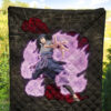 Naruto Anime Sasuke Uchiha Susano Power Grey Premium Quilt Blanket 5