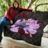 Naruto Anime Sasuke Uchiha Susano Power Grey Premium Quilt Blanket 11