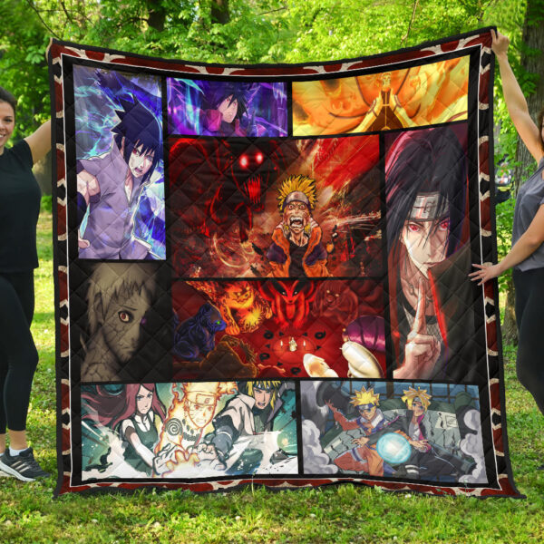 Naruto Main Characters Premium Quilt Blanket Anime Home Decor Custom For Fans