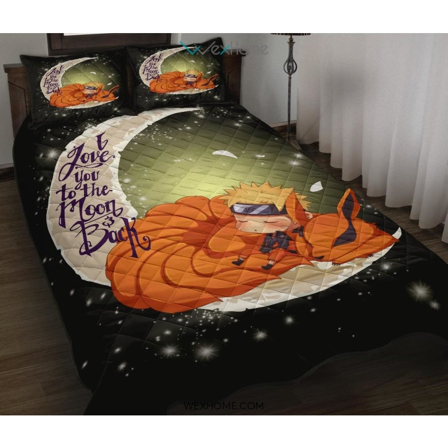 Naruto To The Moon Quilt Bed Sets – Unique Design Amazing Gift