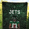 New York American Football Jets Football Cool Player Dark Green Theme Premium Quilt Blanket 5