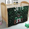 New York American Football Jets Football Cool Player Dark Green Theme Premium Quilt Blanket 21