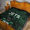 New York American Football Jets Football Cool Player Dark Green Theme Premium Quilt Blanket 19