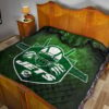 New York American Football Jets Football Jets Player Silhouette Dark Green Premium Quilt Blanket 19