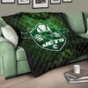 New York American Football Jets Football Jets Player Silhouette Dark Green Premium Quilt Blanket 17